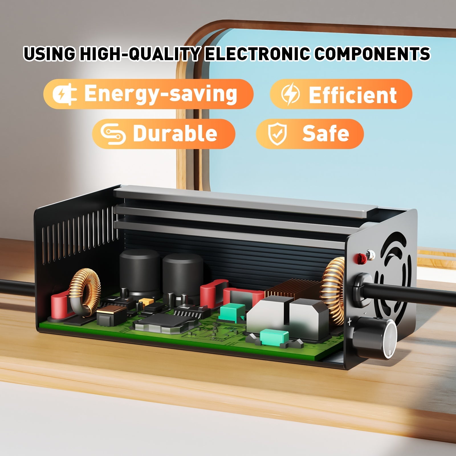 Suraziki 88,2V 1-8A justerbar litiumbatterilader for 21S 77,7V Li-ion / ternært litium / polymerbatteri, elsykkel scooter elektrisk motorsykkel batterilader