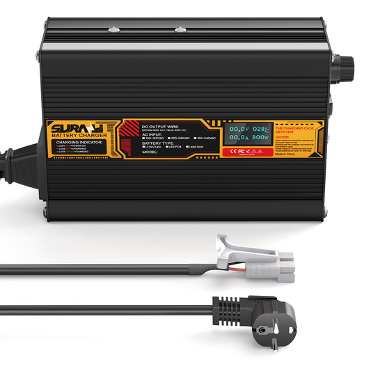 Suraziki Lithium 79.8V 2A Battery Charger for 70.3V Lithium-ion polymer batteries, LED Display, Full Protection，Aluminum alloy shell